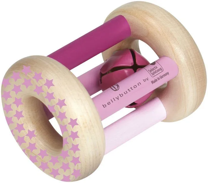 Selecta Spielzeug hochet filles 7 cm bois naturel/rose-4