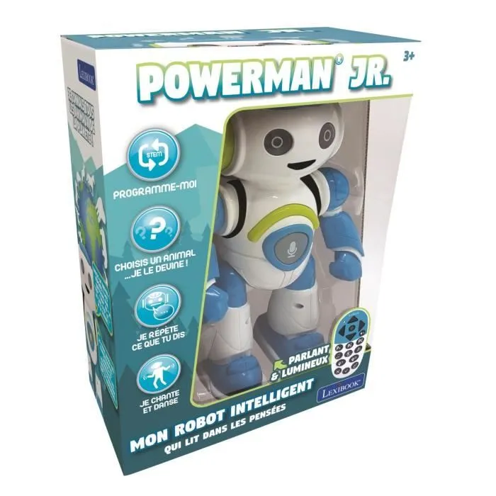 POWERMAN® JUNIOR - Mon Robot Intelligent qui lit dans les pensées (Français), sons et lumières - LEXIBOOK-4