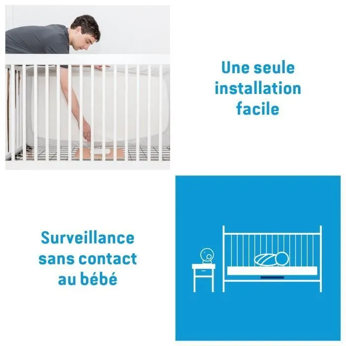 ANGELCARE Babyphone avec détecteur de mouvements AC127-4