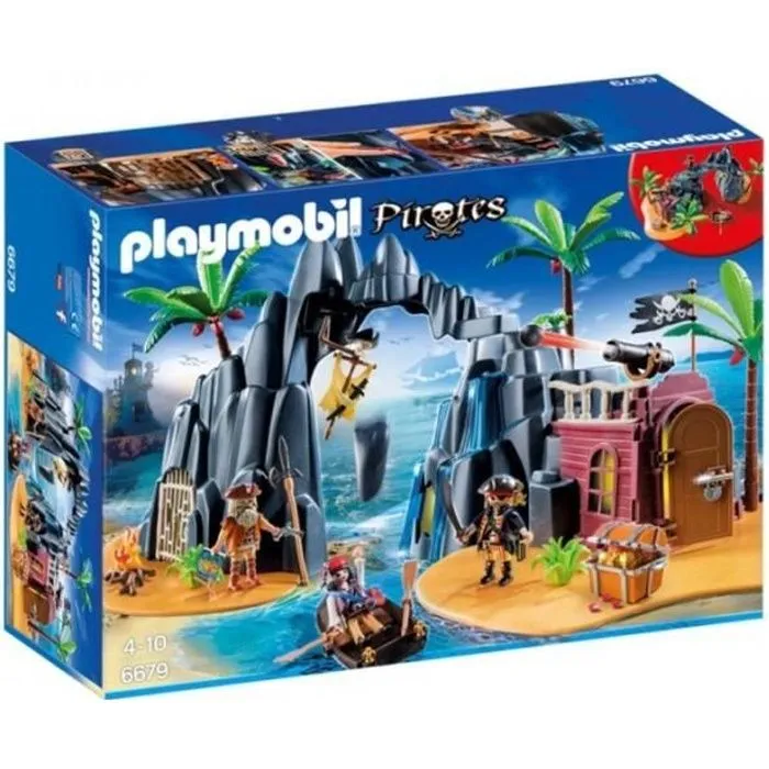 PLAYMOBIL 6679 Pirates - Repaire Pirates Des Ténèbres-0