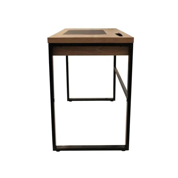 Bureau - 100 x 50,3 x 74 cm - Bois et métal noir-4