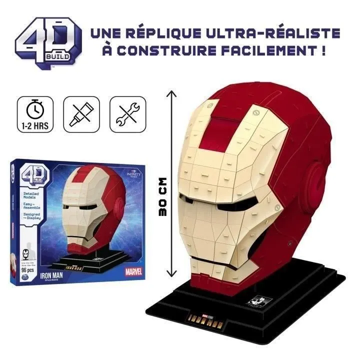 Marvel - CASQUE IRON MAN -Maquette 4D à construire-2