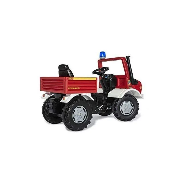 Véhicule à pédales Unimog Pompiers - Rolly Toys - Pneus murmure - RollyFlashlight inclus-3