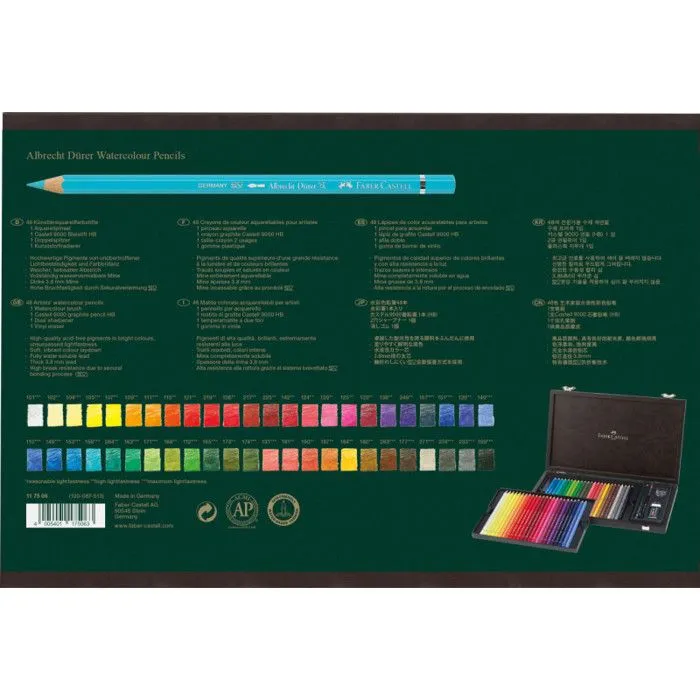 Crayons Couleur A. Dürer - FABER-CASTELL - Aquarellables - Mine 3.8 mm-3
