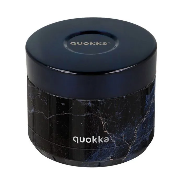 Lunch box - boite a repas Quokka WHIM BLACK MARBLE | CONTENANT THERMIQUE EN ACIER INOXYDABLE POUR ALIMENTS 369 ML-0