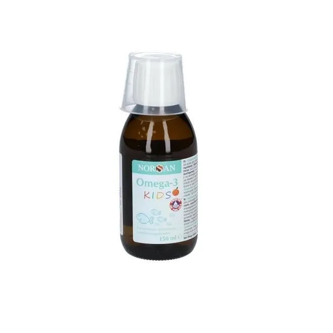 NORSAN Omega-3 KIDS Huile de poisson Orange 150 ml complément alimentaire pour enfants-0