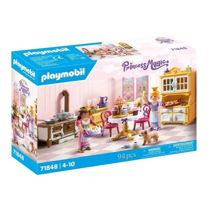 PLAYMOBIL 71848 Cuisine royale avec pâtisseries, Les princesses, 94 pièces, Dès 4 ans-0