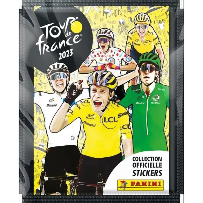 Album Panini TOUR de France 2023 - 1 album + 4 pochettes - Jaune et vert-2