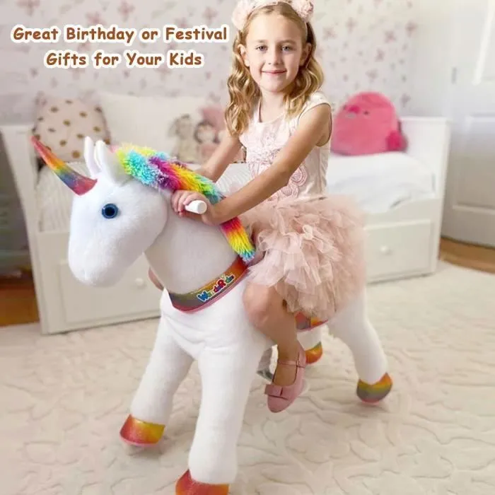 Porteur Licorne WondeRides pour Enfant de 3 à 5 ans - Max 25 kg - Voiture Jouet à Roulettes-3