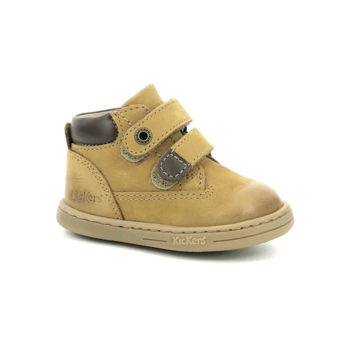 KICKERS Bottillons Tackeasy Camel marron-1