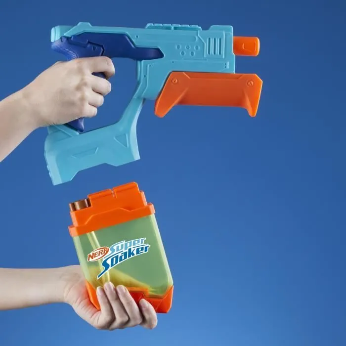 Nerf Dunk-Fill, Pack de 2 pistolets à eau, réservoirs à remplissage instantané facile, jouets d'eau, Super Soaker, dès 6 ans-7