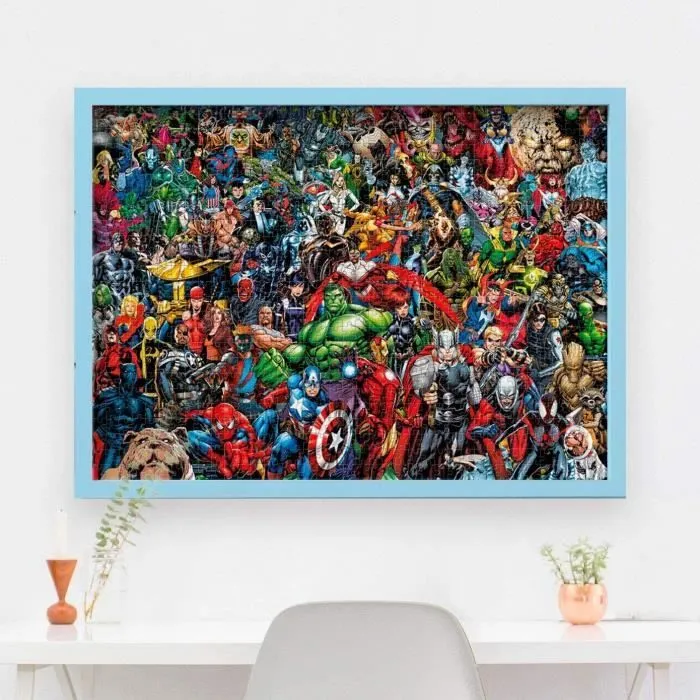 Puzzle Impossible 1000 pièces Marvel - Clementoni-0