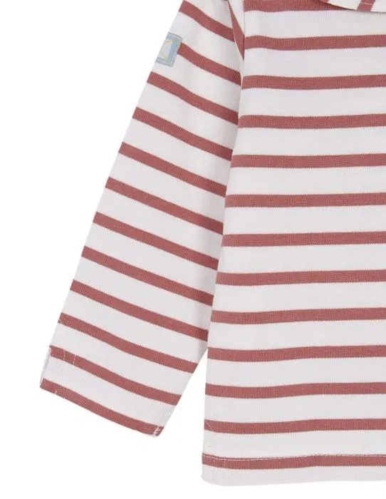 Coffret textile Gocco Sudadera Rayas, Sweat-Shirt A Capuche Sport Bebe Fille, Coral,-3