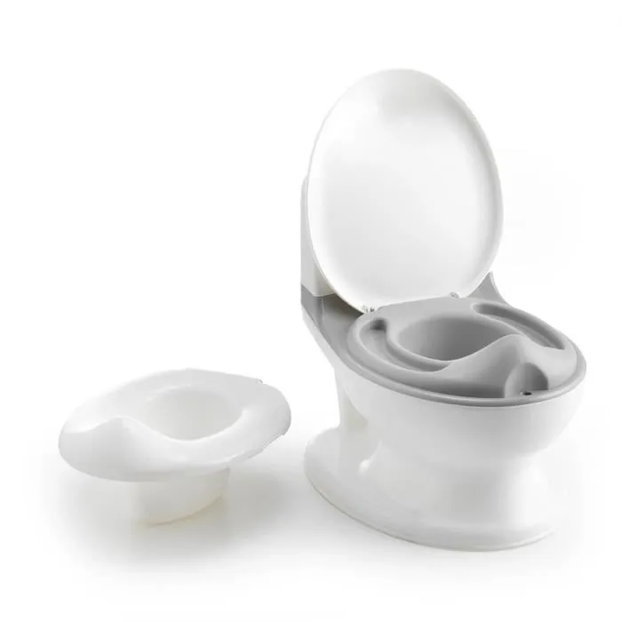 MAÏKA Pot de toilette blanc pour bébé - design réaliste - sonore et lumineux - range papier-3