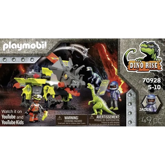 Playmobil - 70928 - Dino Rise - Robot-Dino de Combat - Avec 2 personnages et accessoires-6