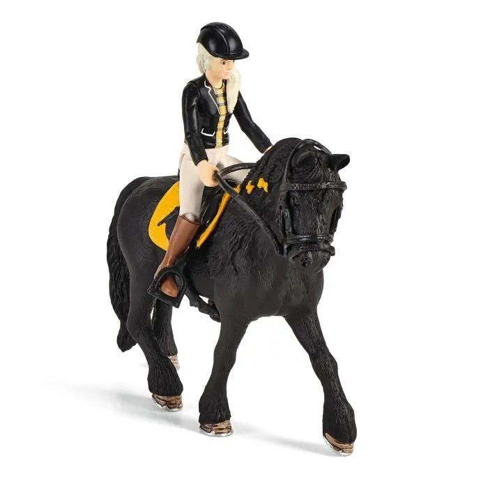 Box avec Tori et Princess, Extension pour écurie schleich avec 26 éléments inclus dont 1 cheval schleich, coffret figurines pour-4