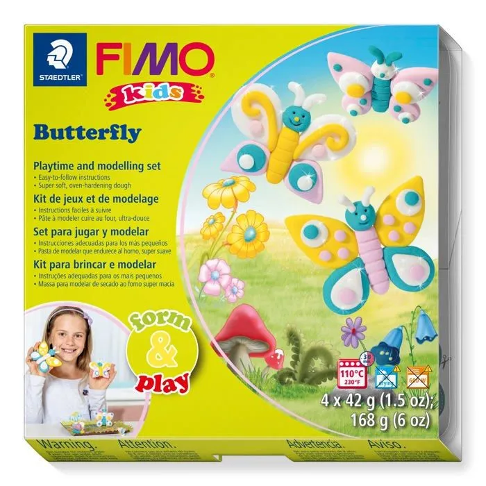 Jeu de pate a modeler Fimo kids - FIMO 8034 10 - Farm Forme et Ensemble de Jeu-0
