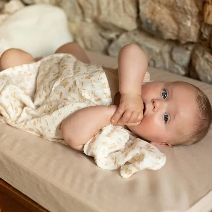 Lot de 3 langes en coton bébé-1
