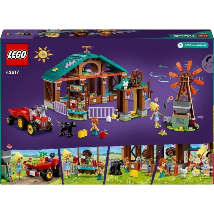 LEGO® 42617 Friends Le Refuge des Animaux de la Ferme, Jouet de Ferme avec 3 Figurines et 5 Animaux, plus un Tracteur-5