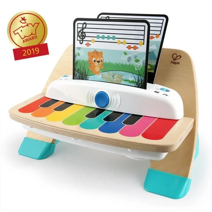 Jouet d'éveil musical en bois tactile et électronique HAPE Baby Einstein Piano magic touch-2