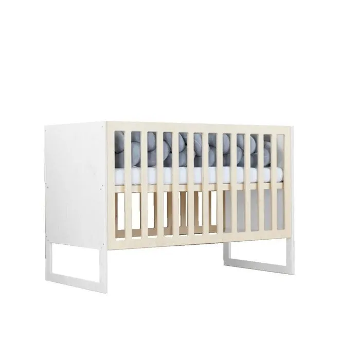 Lit bébé CHRUPPY 60 x 120 cm blanc et naturel-0