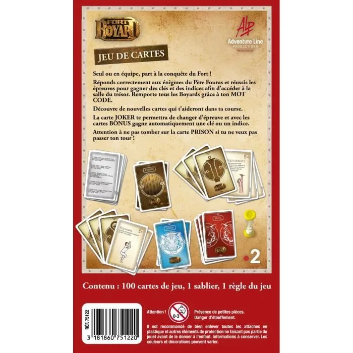 LANSAY - FORT BOYARD® - Jeu de Cartes - 2 à 6 joueurs - Dès 7 ans-1