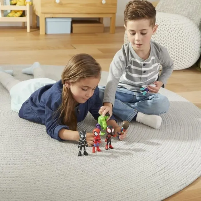 Spidey coffret 7 figurines de collection, Marvel Spidey and His Amazing Friends, dès 3 ans-3