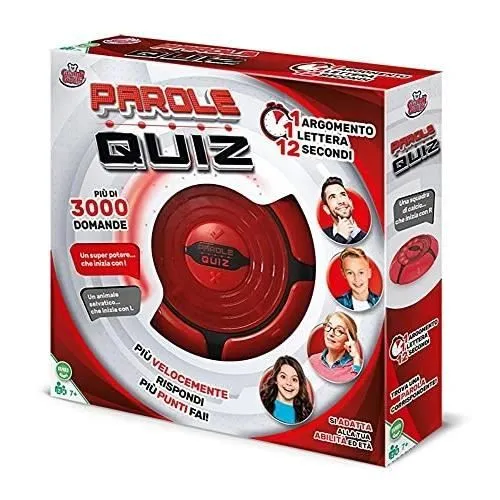Jeu de société - GRANDI GIOCHI - Mots Quiz avec 3000 questions - GG01324 - Intérieur - Enfant - Mixte-0