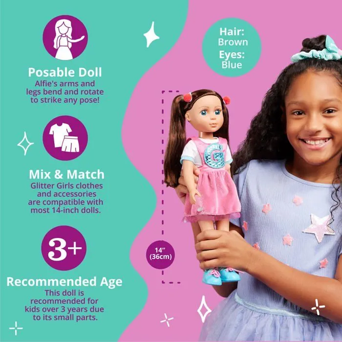 Poupee Glitter girls - GG51127Z - 14" Doll W/Cheerleading Outfit, Alfie-3