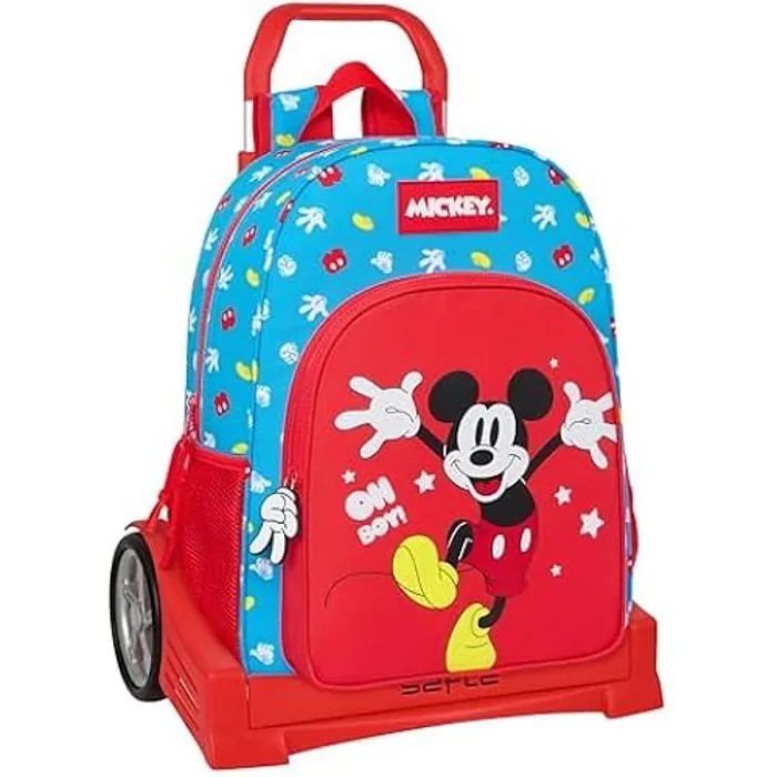 Safta With Trolley Evolution Mickey Mouse Fantastic Backpack One Size-0