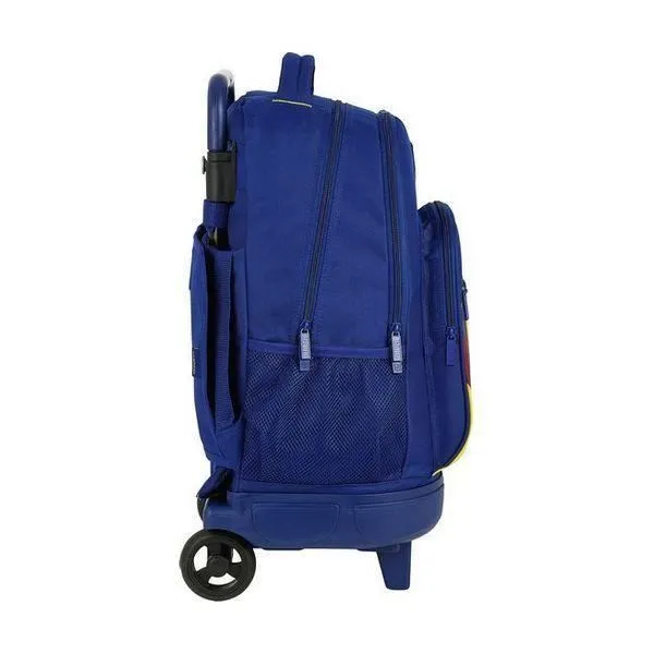 Cartable à roulettes - F.C. Barcelona - Compact - Bleu - Polyester - Amovible-2
