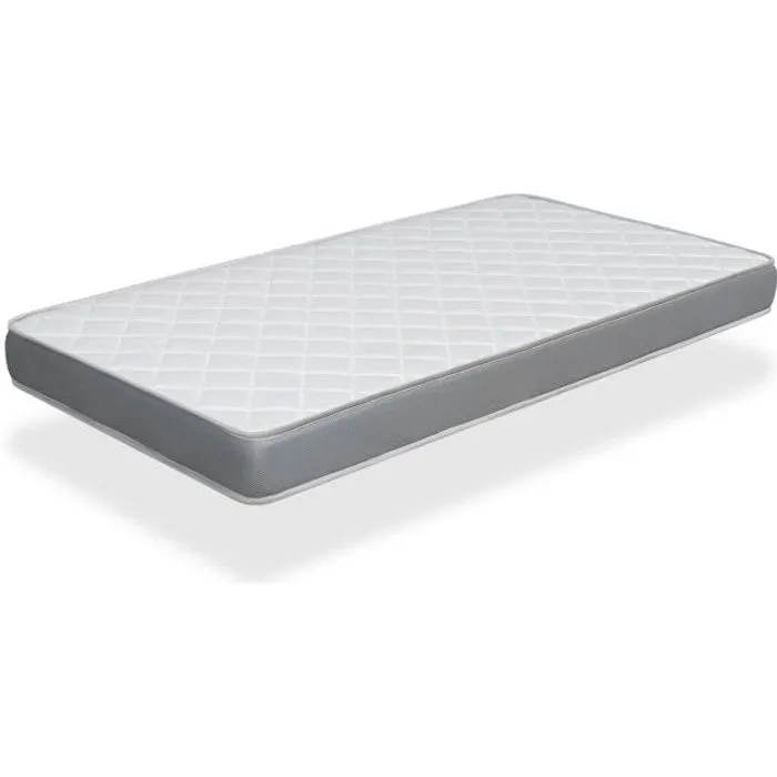 Matelas mousse 140x190 cm ERGO BASIC Épaisseur epaisseur 12 cm – Rembourrage super soft - Juvénil - idéal pour les lits gigognes-0