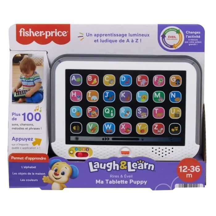 Fisher-Price-Ma Tablette Rires et Éveil-Tablette musicale en français HXB67-5