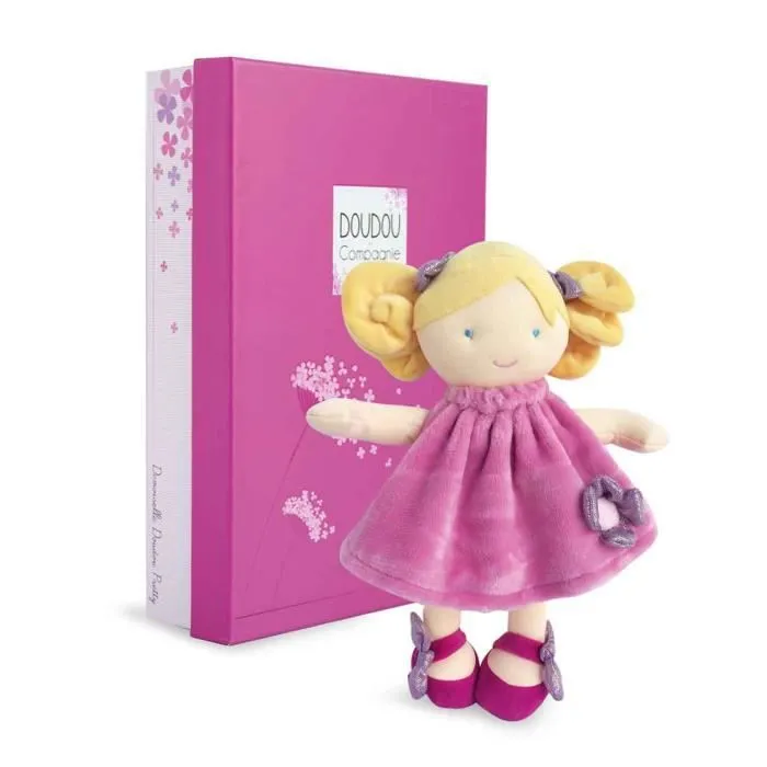 Poupée - DOUDOU ET COMPAGNIE - Demoiselle Doudou Pretty - Rose - 28 cm-1