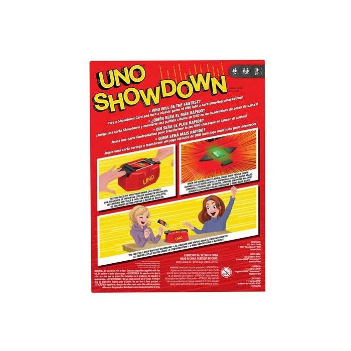 Jeu de cartes UNO Showdown - MATTEL - Rouge - 7 ans et plus - Intérieur - 2 joueurs ou plus - 10 min-2