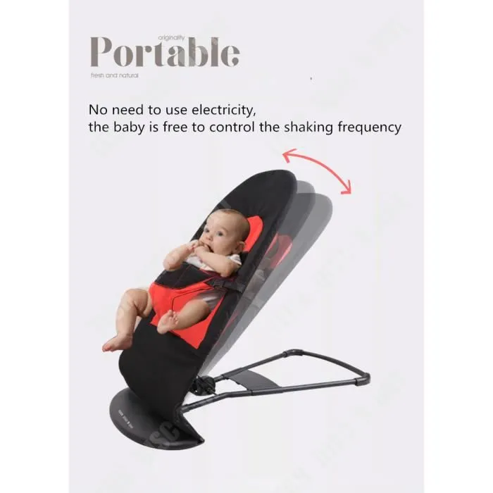 TD® Chaise à bascule allaitement enfant bébé confort sommeil fauteuil balançoire tabouret antidérapant l'hiver et l'été multifonctio-1