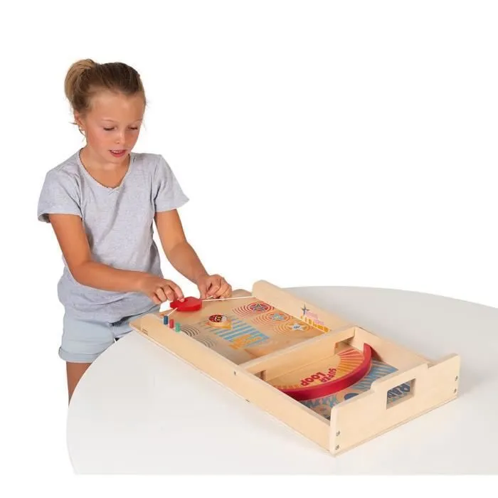 Jeu de Palets - Jeu d'Adresse en Bois - 6 ans - 2 joueurs - 10 pièces-1