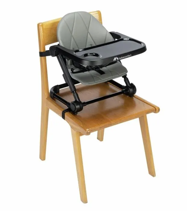 BEBECONFORT Réhausseur bébé pliable Moly, de 6 mois à 3 ans, Mineral Gray-4