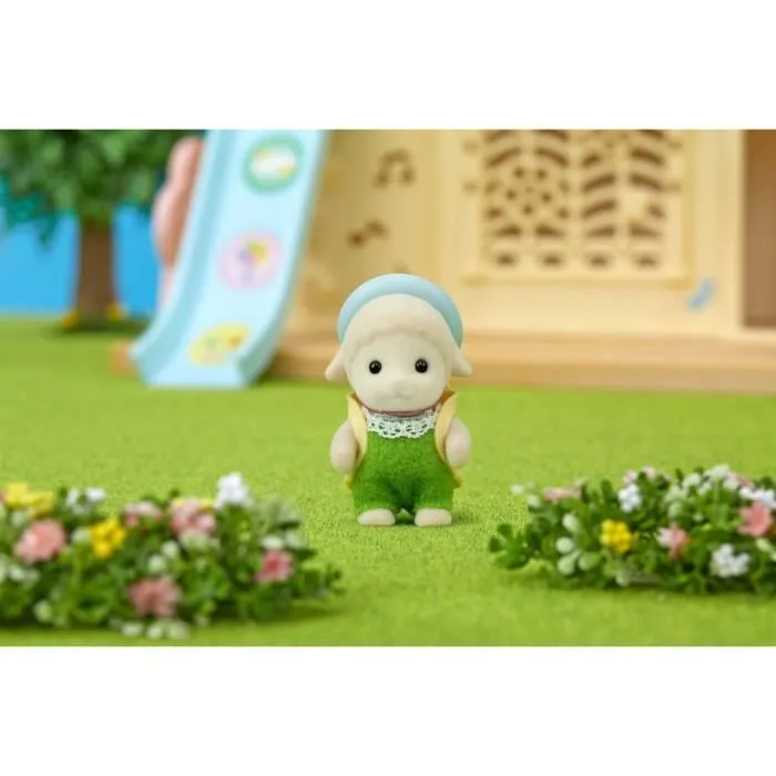 SYLVANIAN FAMILIES - Bébé mouton avec chapeau et sac - Couleur beige - Mixte - A partir de 3 ans-2
