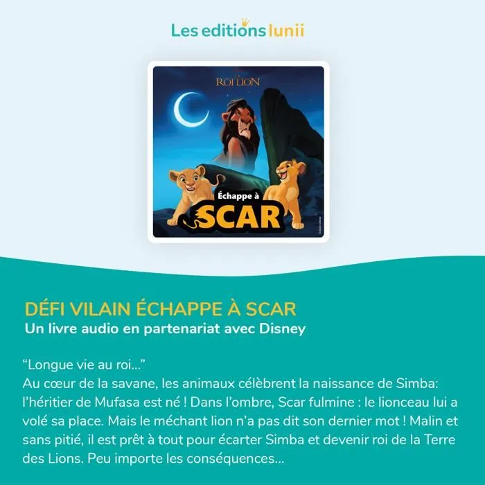 Lunii - Pack 2 livres audio Disney interactifs – À écouter sur les conteuses Ma Fabrique à Histoires ou FLAM - Défi...-2