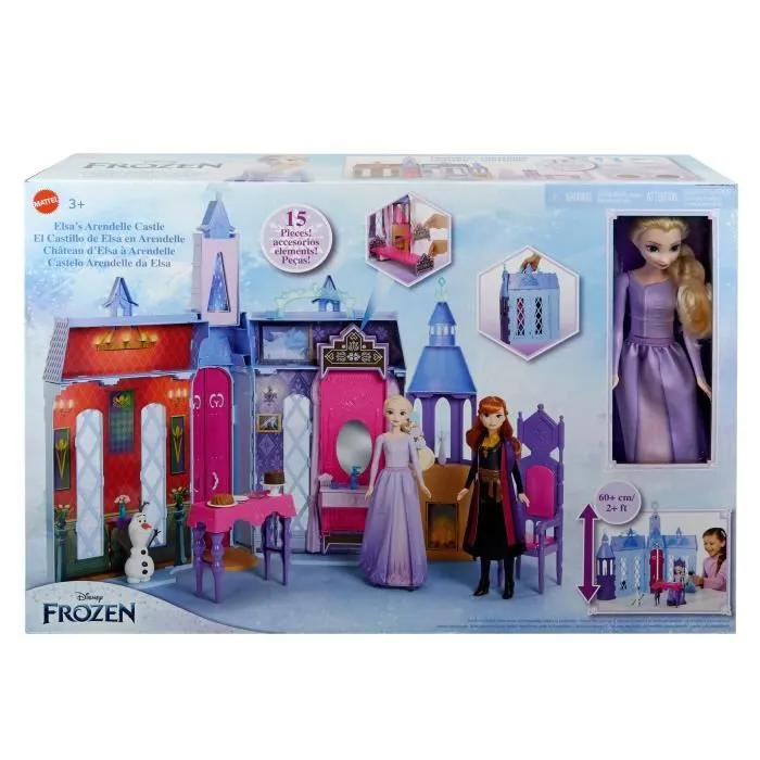Disney-Château d’Arendelle La Reine des Neiges-Maison de poupée HLW61-2