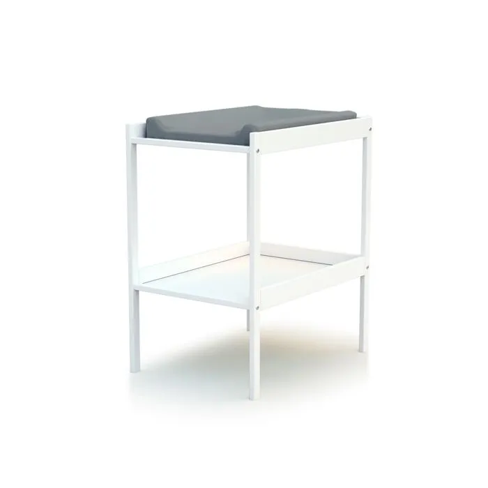 WEBABY Chambre bébé lit et table à langer en bois  Blanc - Taille unique-3