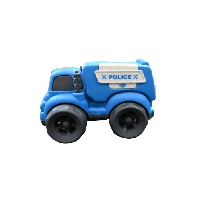 Petites Voitures - LEXIBOOK - Mini police+camion pompier - Rouge et bleu - Extérieur - Bébé-1