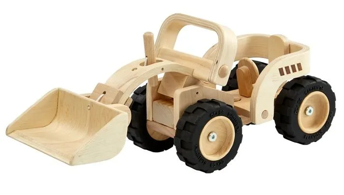 Jouet en bois Bulldozer PLAN TOYS pour enfant de 3 ans et plus-1