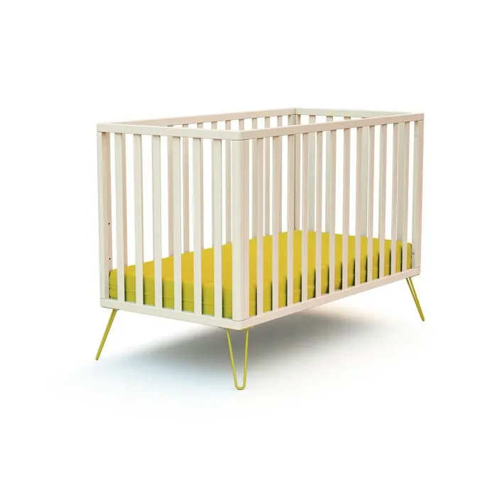JURABABY - Lit bébé ONLY en bois  Jaune - Taille unique-0