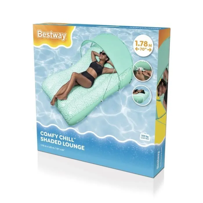 Matelas gonflable de piscine - BESTWAY - Avec auvent-5