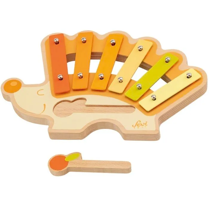 Xylophone Hérisson en métal - SEVI - TUE47000 - Orange - 24 mois - 2 ans - Intérieur-2