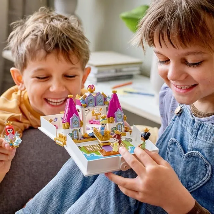 LEGO® 43193 Disney Les Aventures d’Ariel, Belle, Cendrillon et Tiana dans un Livre de Contes, Disney Princesses-3
