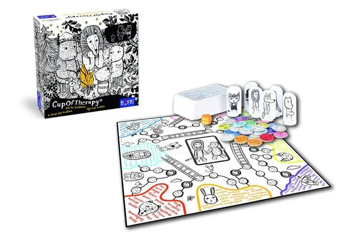 Jeu de societe - jeu de plateau Huch! - 882288 - Jeu Familial, Cup of Therapy, Le Temps pour Les emotions-1