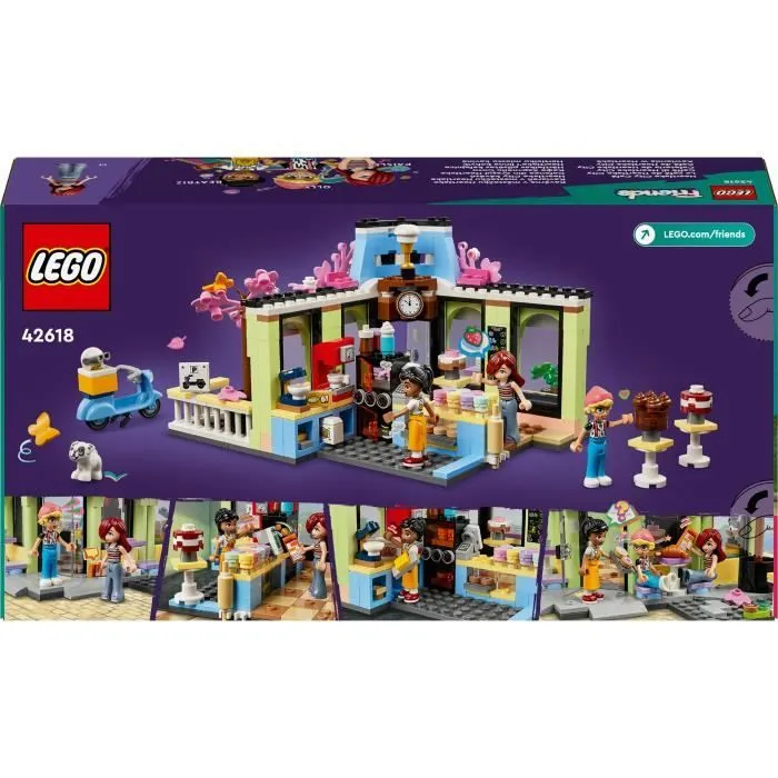 LEGO® Friends 42618 Le café de Heartlake City - Accessoires cuisine enfant, sociabilité-5